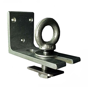 A L-shaped steel reefer lock