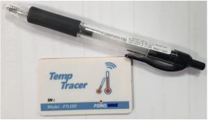 A White Lightweight Temp Tracer With NFC To Facilitate Easy Data Transfer
